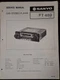 SANYO FT 489 Car Stereo Player Service Manual With Modification Notice Original