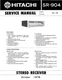 Service manual for Hitachi SR-904