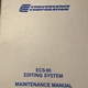 ECS-90 Editing System Maintenance Manual Convergence Corp. vintage original