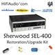Sherwood SEL-400 restoration recap repair service rebuild kit filter capacitor