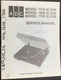 ADC 1510 C-214 1600 C-215 1700 C-216 Turntable Service Manual Photocopy