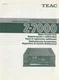 High resolution scans of the so rare TEAC Z-7000 cassette deck owner's manual