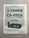 Fisher CA-890A Original Service Manual Free Shipping