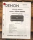 Denon POA-2800 Amplifier Service Manual *Original*