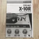 Used TEAC X-10R Open Reel Tape Recorder Manual