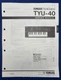 Original Yamaha PortaSound TYU-40 Keyboard Service Manual