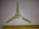 22SS29 SHARP MICROWAVE R-4H07 PARTS: 3 ARM CARRIAGE, "+" DRIVE, 9-5/8" TRACK VGC