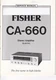 Service manual for Fisher CA-660