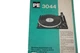 DUAL PE 3044 2-speed, idler-driven turntable Owners Manual GERMAN  / ENGLISH