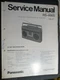 Panasonic RS-466S RS-466AS Radio Cassette Service Manual Original