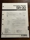 Yamaha SR-30 Natural Sound Processing Amplifier Service Manual Original Genuine