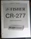 FISHER CR-277 Cassette Deck Service Manual Original