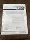 Yamaha T-720 Tuner  Service Manual *Original*