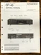 Kenwood DP-48 CD Player  Service Manual *Original*