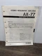 Yamaha AX-77 Amplifier Stereo Service Manual Original Vintage Paperwork Repair 