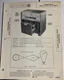 Vintage Photofact Folder. Year 1952 Westinghouse Model H-354C7 A42
