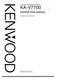 Operating Instructions For Kenwood KA-V7700