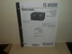 SONY TC-H1600 Service Manual Parts List & Schematics Stereo Cassette Deck