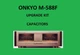 Power Amplifier ONKYO M-588F Repair KIT - all capacitors
