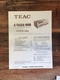 Teac A-440 A-460 Cassette Parts List Manual *Original*