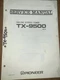 PIONEER TX-9500 Tuner Service Manual Original HSQ