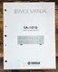 Yamaha CA-1010 Amplifier Service Manual *Original*