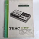 TEAC A-350 Instruction Manual Stereo Cassette Deck
