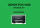 Stereo Amplifier DENON POA-4400 Repair KIT - all capacitors