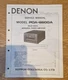 DENON POA-6600A original service manual - power amplifier