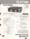 Sony- Model TC-V77WR - Cassette Deck - Original Service Manual - 