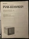 ORIGINAL SONY OPERATING INSTRUCTION PVM-8820/8821 VINTAGE TRINITRON COLOR VIDEO