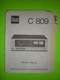 Dual c 809 service manual original repair book stereo tape deck player