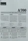 Sansui A-700  - Hifi Stereo Amplifier  Operating Instructions - USER MANUAL 