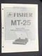 FISHER MT-25 Turntable Service Manual
