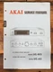 Akai UC-W5 UC-A5 Preamp / Amplifier Service Manual *Original*