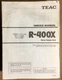 Teac R-400X Cassette Service Manual *Original*