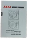 Service Manual for Akai AP-B110/C AP-D210/C Turntable Original Manual Not A Copy