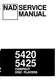 Service manual for NAD 5420, 5425