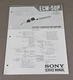 Sony Electret Condenser Microphone ECM-50P Service Manual D-2798