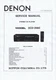 Service manual for Denon DCD-2560