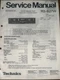 TECHNICS RS-B27W Cassette Deck Service Manual Original