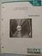 SONY BSR C-141 Turntable Service Manual for Late Serial Numbers Original