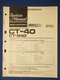 Pioneer CT-40 CT-940 Cassette Service Manual Factory Original The Real Thing