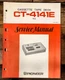 Pioneer CT-4141E Cassette Service Manual *Original*