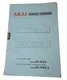 Vintage Akai Model AT-K03/ AT-V04/L Stereo Tuner Service Manual