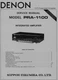 Service Manual Guide For Denon PRA-1100