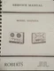 Roberts 450 450A Reel to Reel Service Manual Original