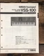 Yamaha VSS-100 Voice Sampler Service Manual *Original*