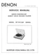 Service manual for Denon DP-31 F, DP-32 F