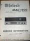 McIntosh MAC 1900 Service Manual Receiver Original 4X230 AL9999